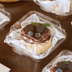 Изображение Коробка для бенто прозрачная, 14,5 х 14,5 х 7,8 см